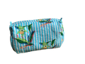 Turquoise Flower Cosmetic Bag Set