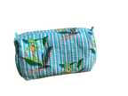 Turquoise Flower Cosmetic Bag Set
