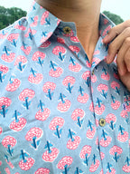 Pink and Grey Men's  Shirt