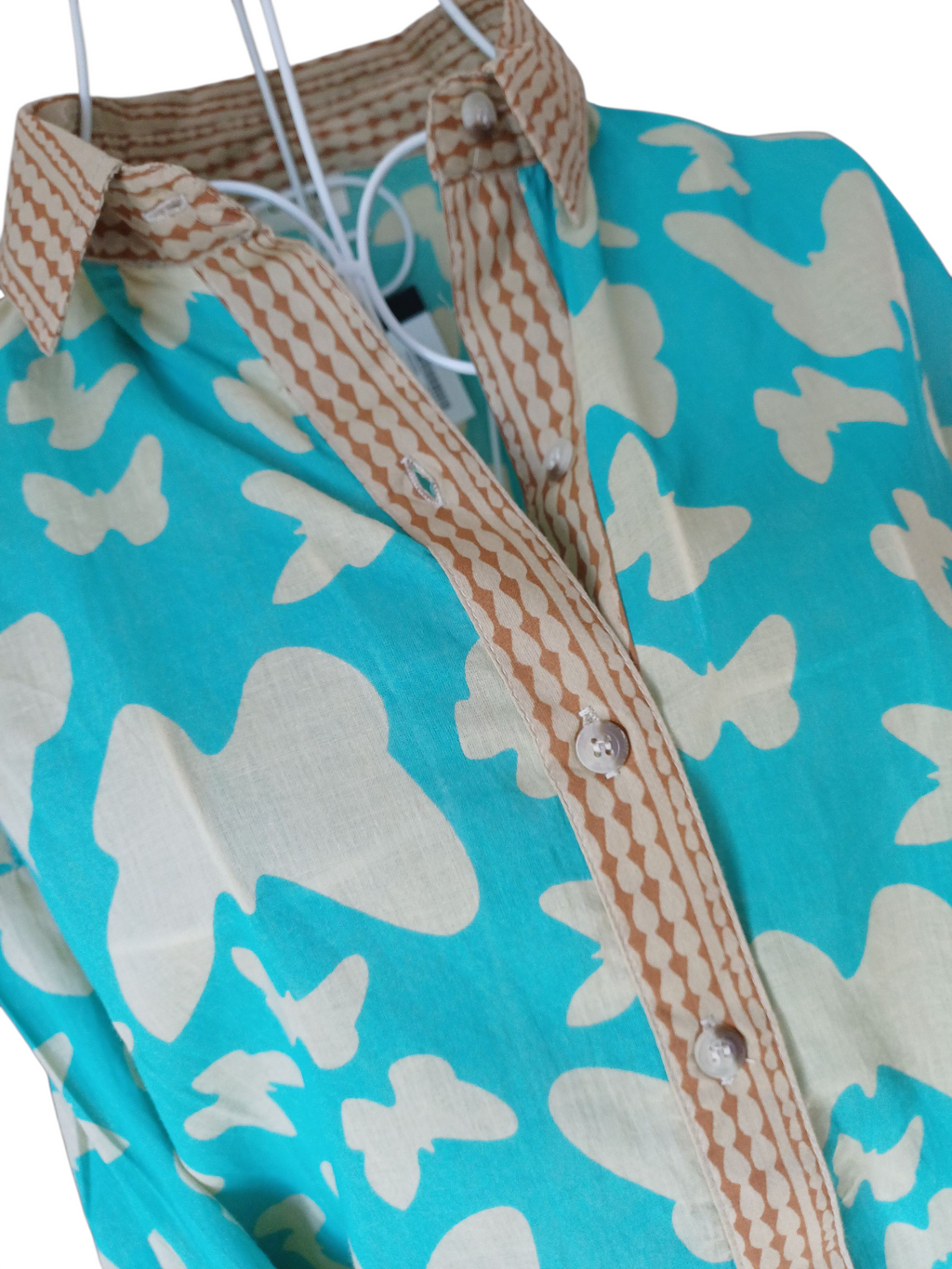 Amanda Blouse - Butterfly Turquoise