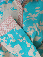 Amanda Blouse - Hibiscus Turquoise