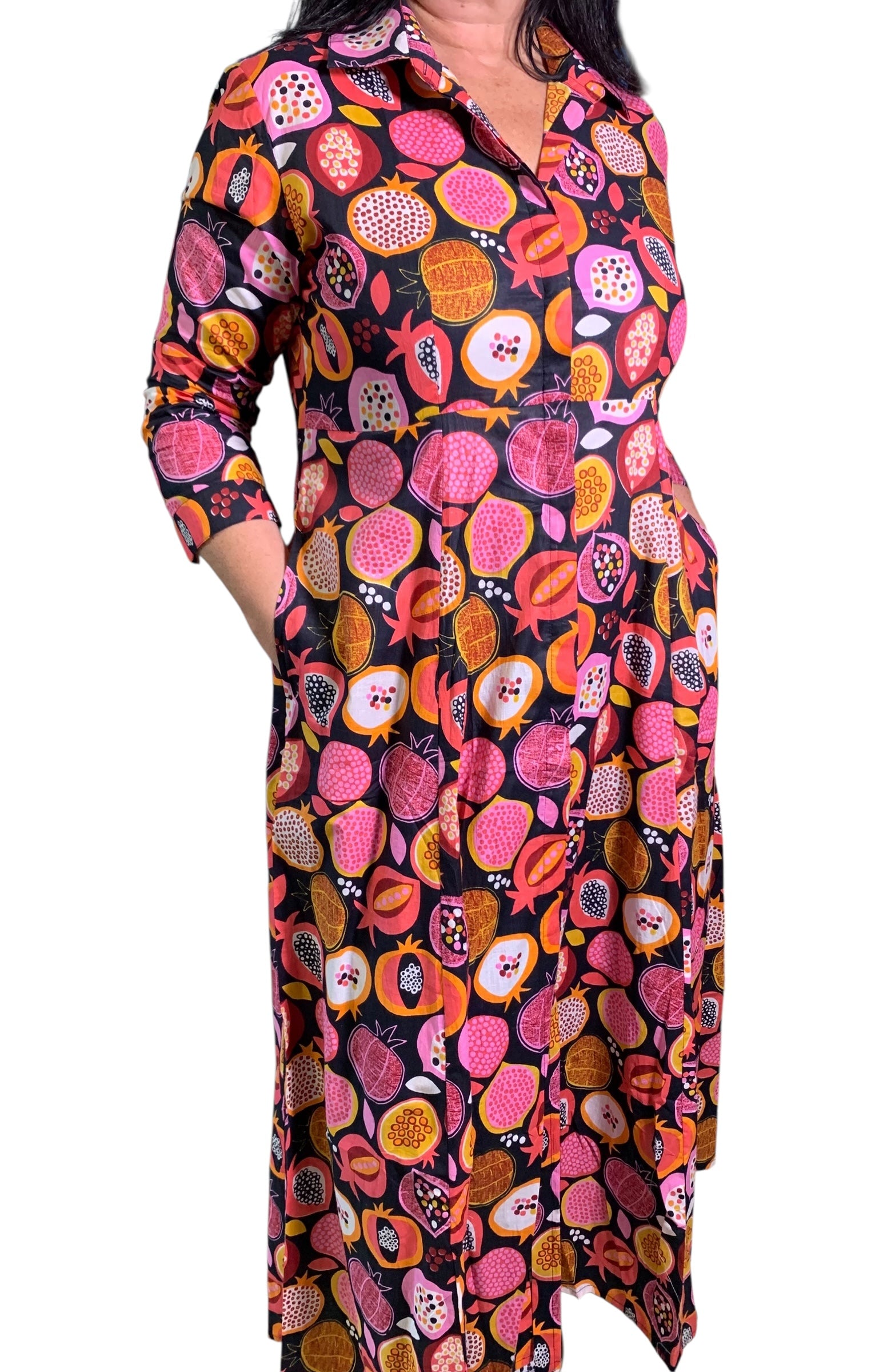 Coleen Dress - Fruit Black