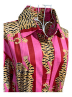 Coleen Dress - Tiger Red & Pink