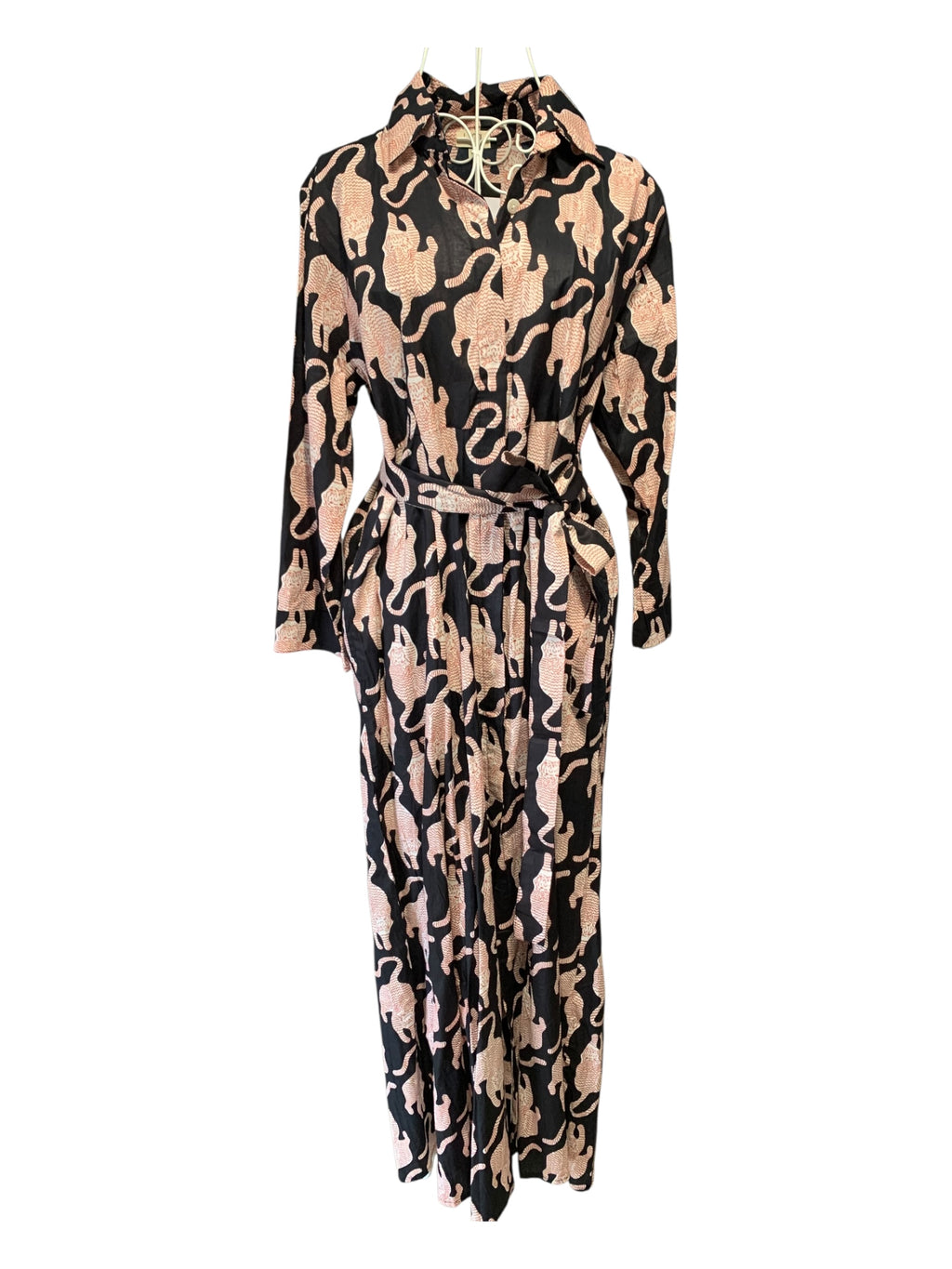 Coleen Dress - Tiger Black