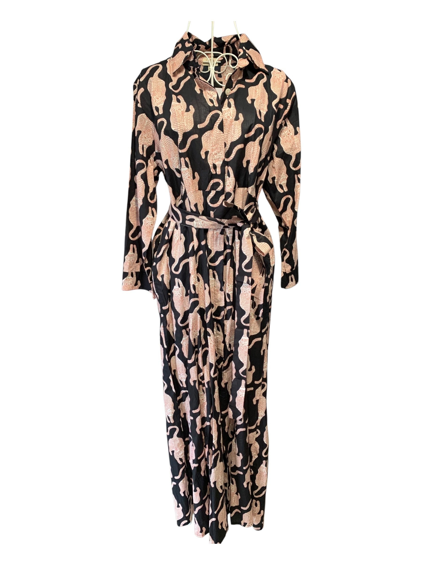 Coleen Dress - Tiger Black