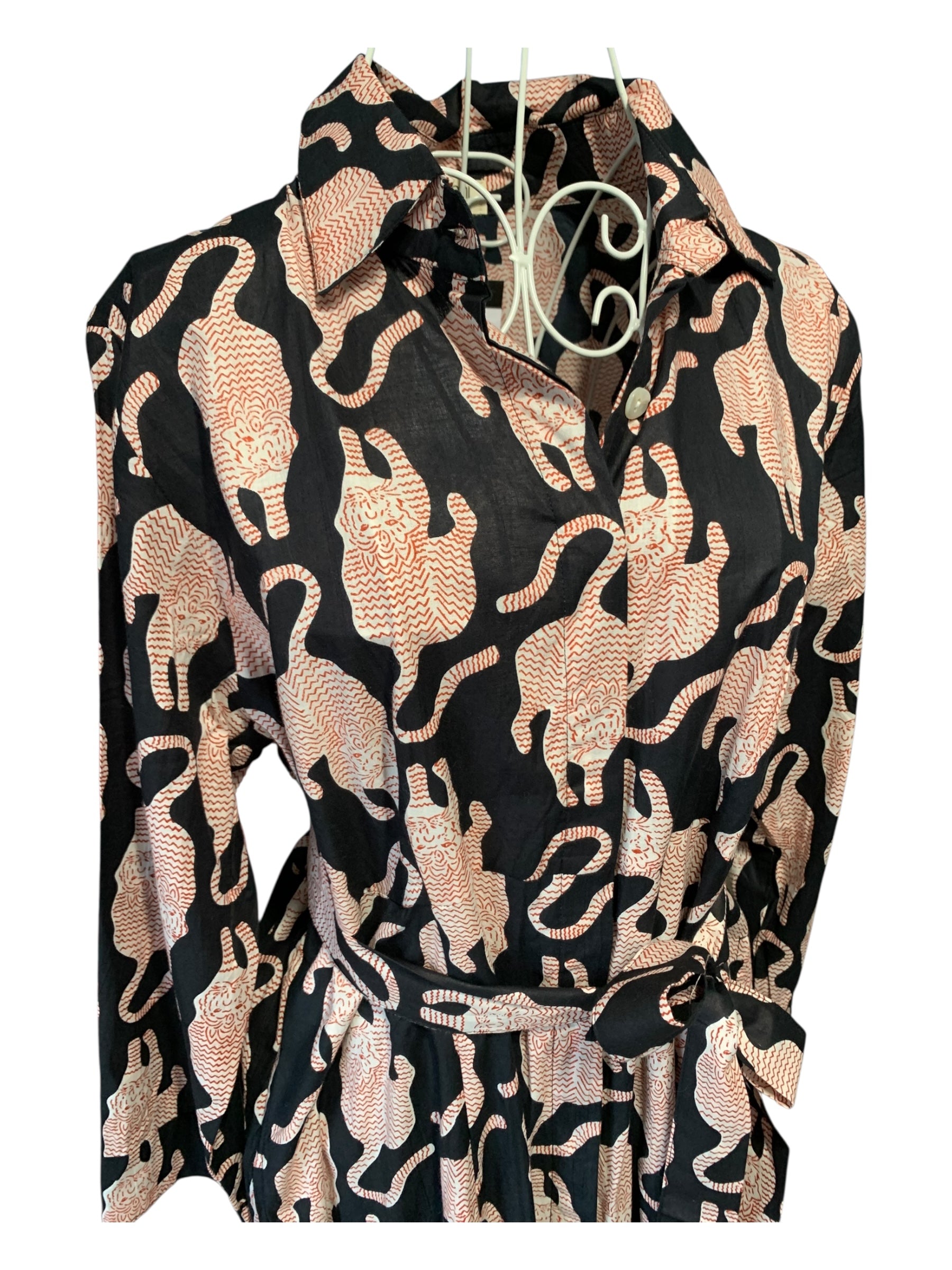 Coleen Dress - Tiger Black