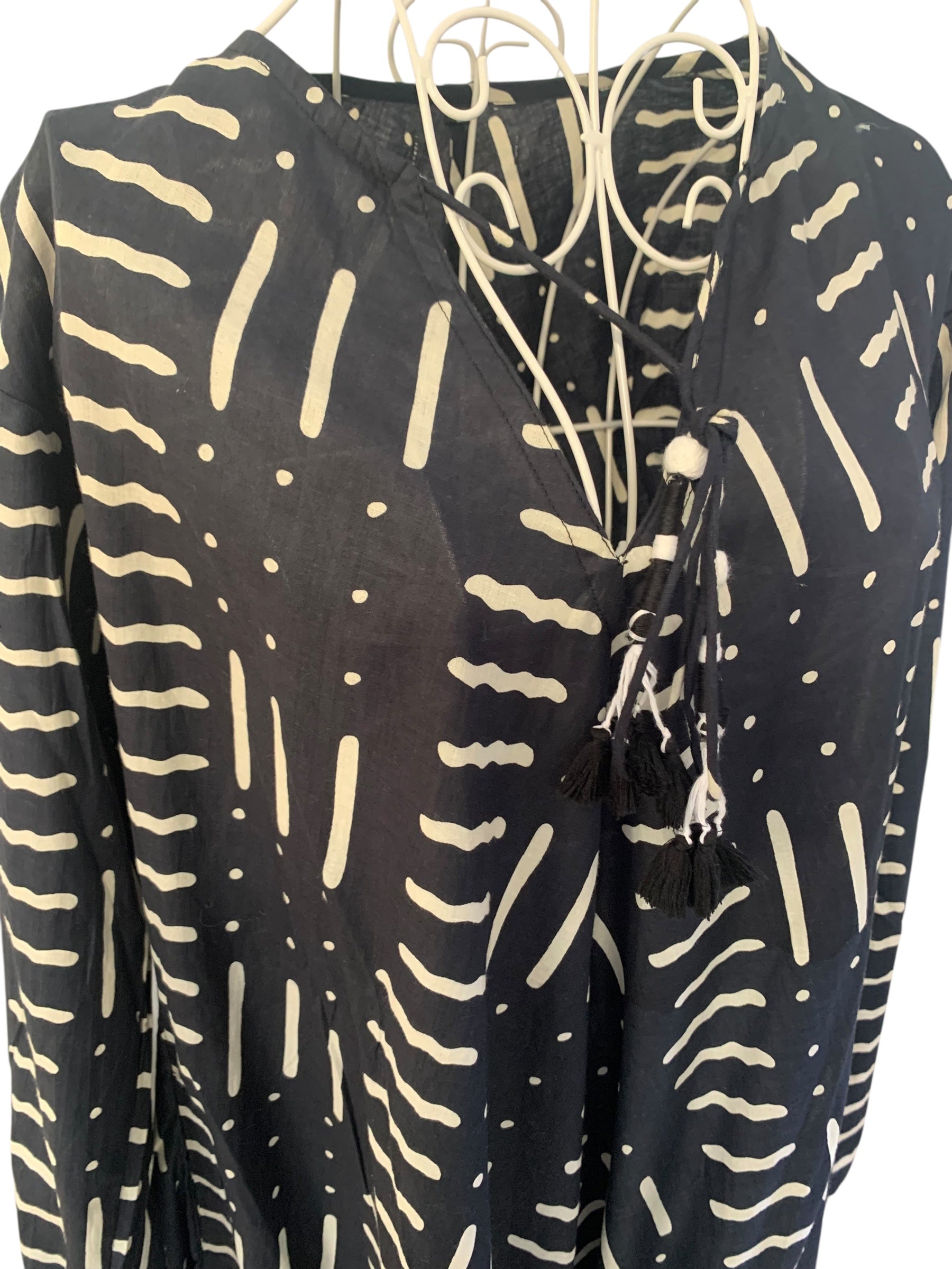 Naya Dress - Black & Stone