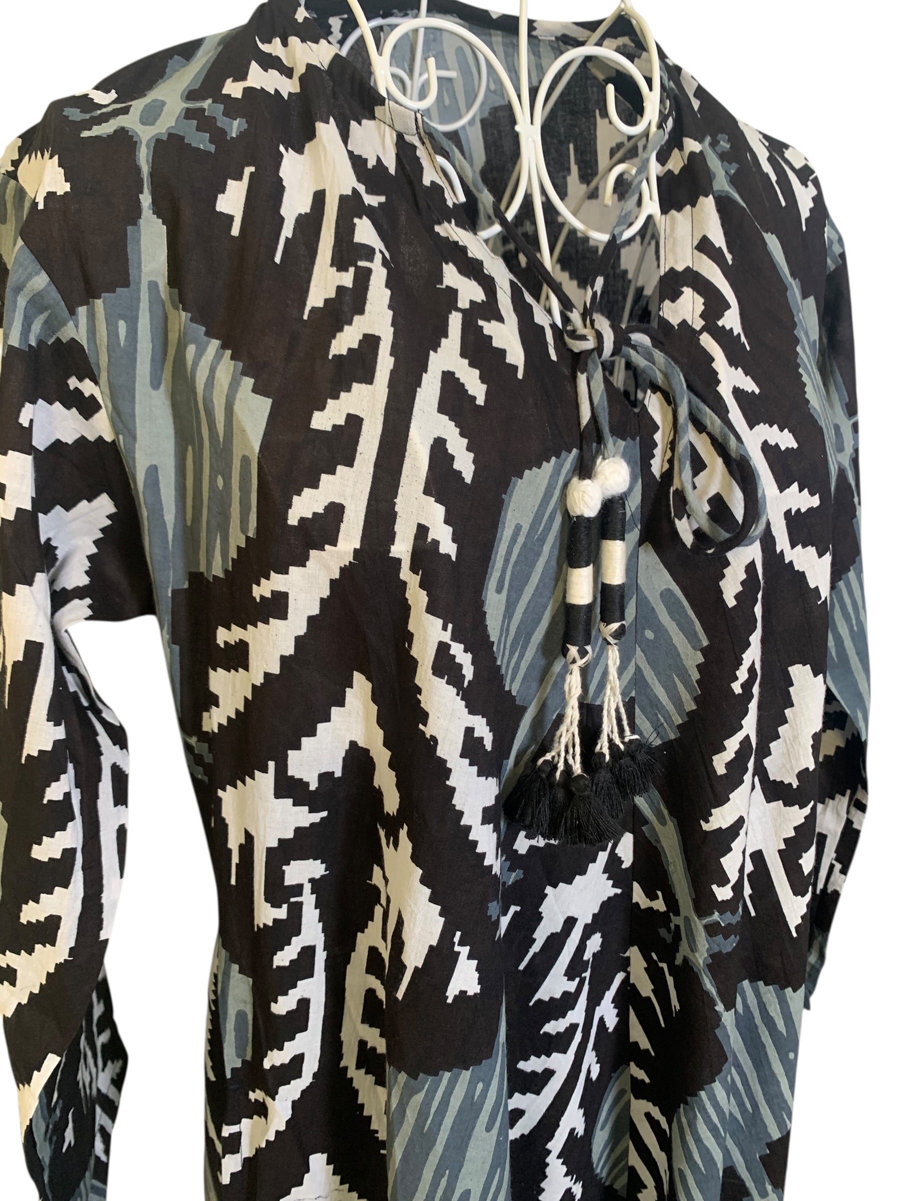 Naya Dress - Black & Grey