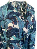 Naya Dress - Blue Leaves