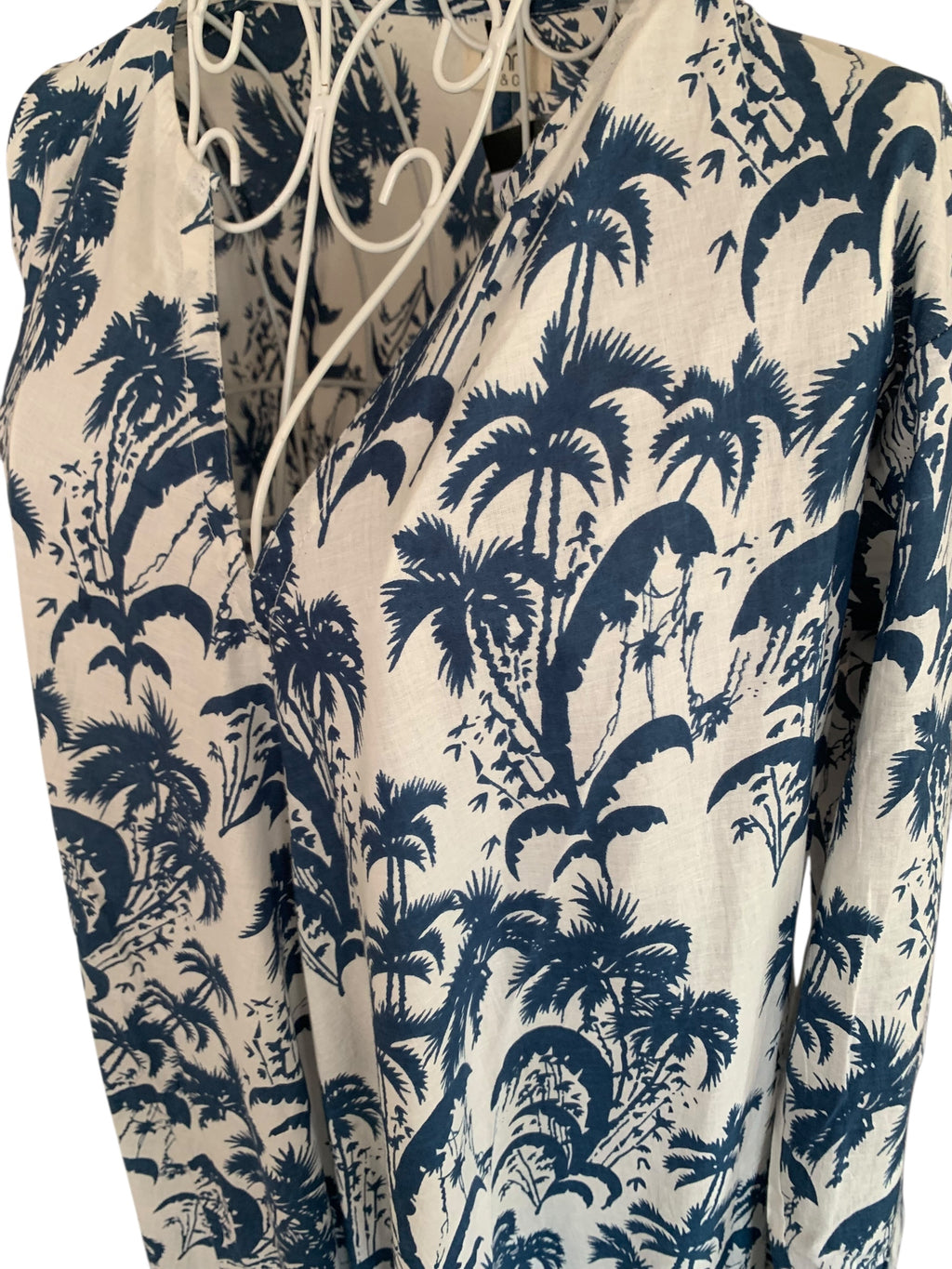 Naya Dress - Palm Midnight