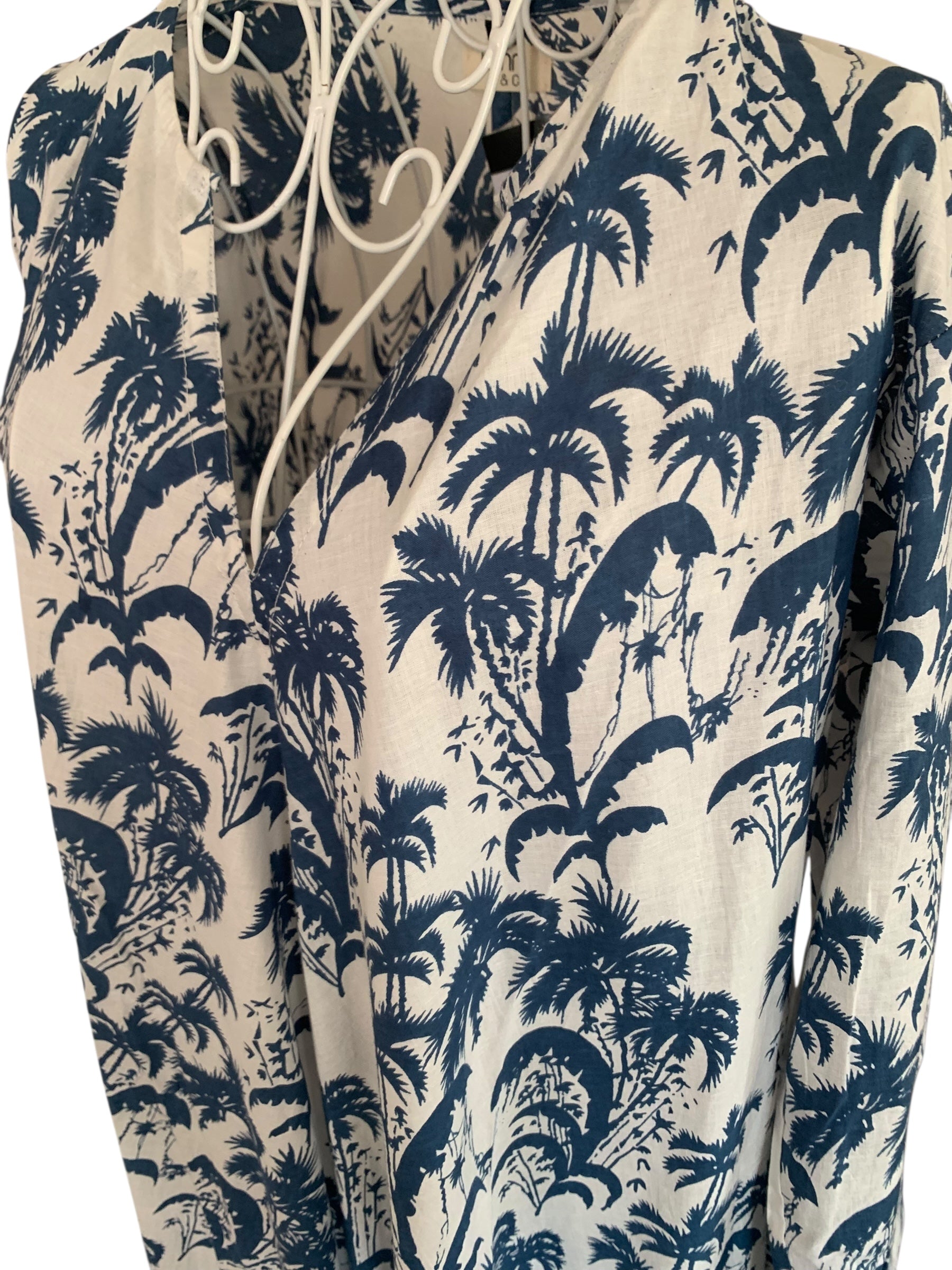 Naya Dress - Palm Midnight