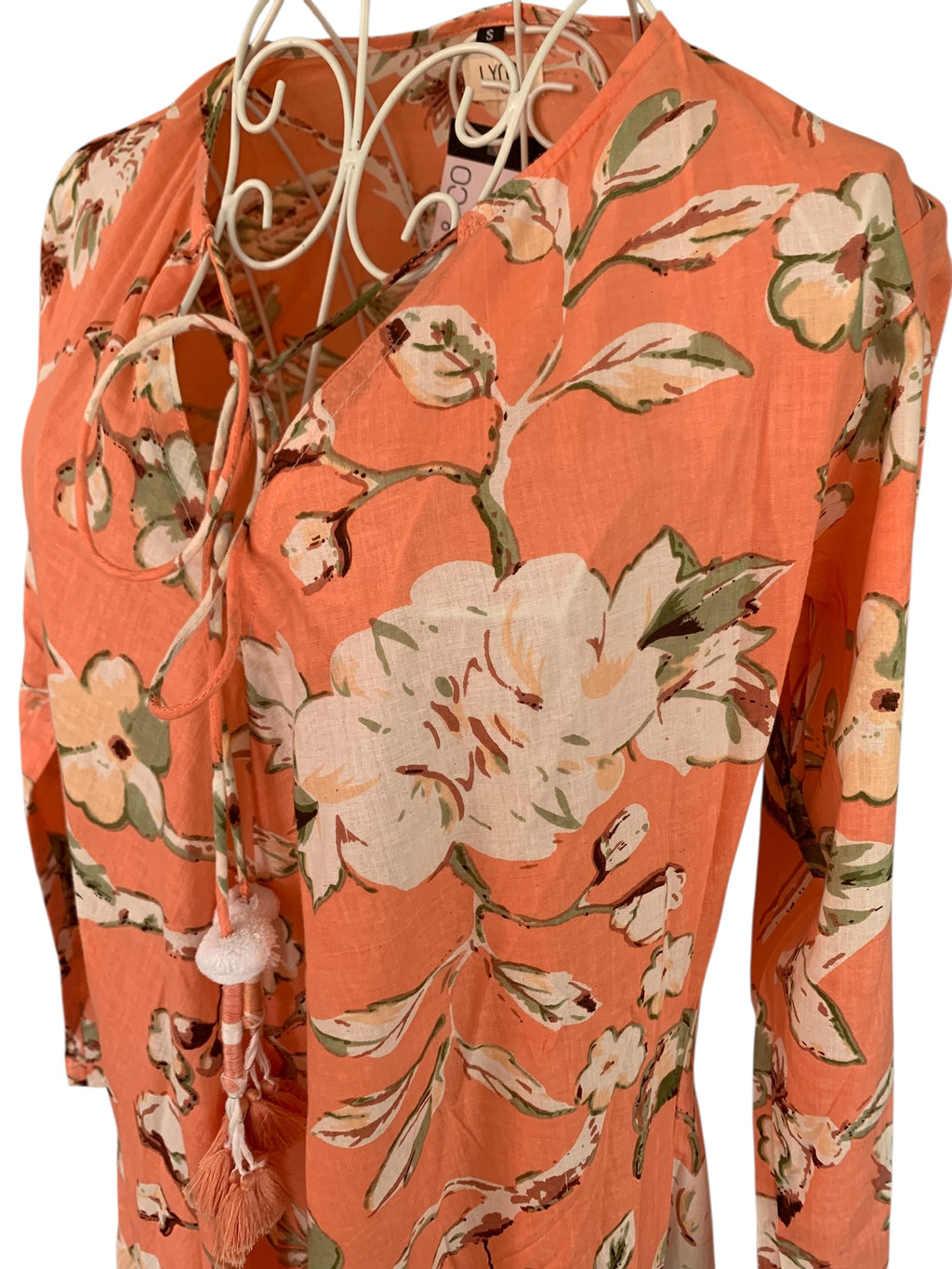 Naya Dress - Peach Flower