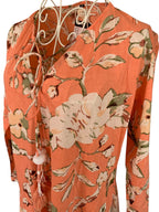 Naya Dress - Peach Flower