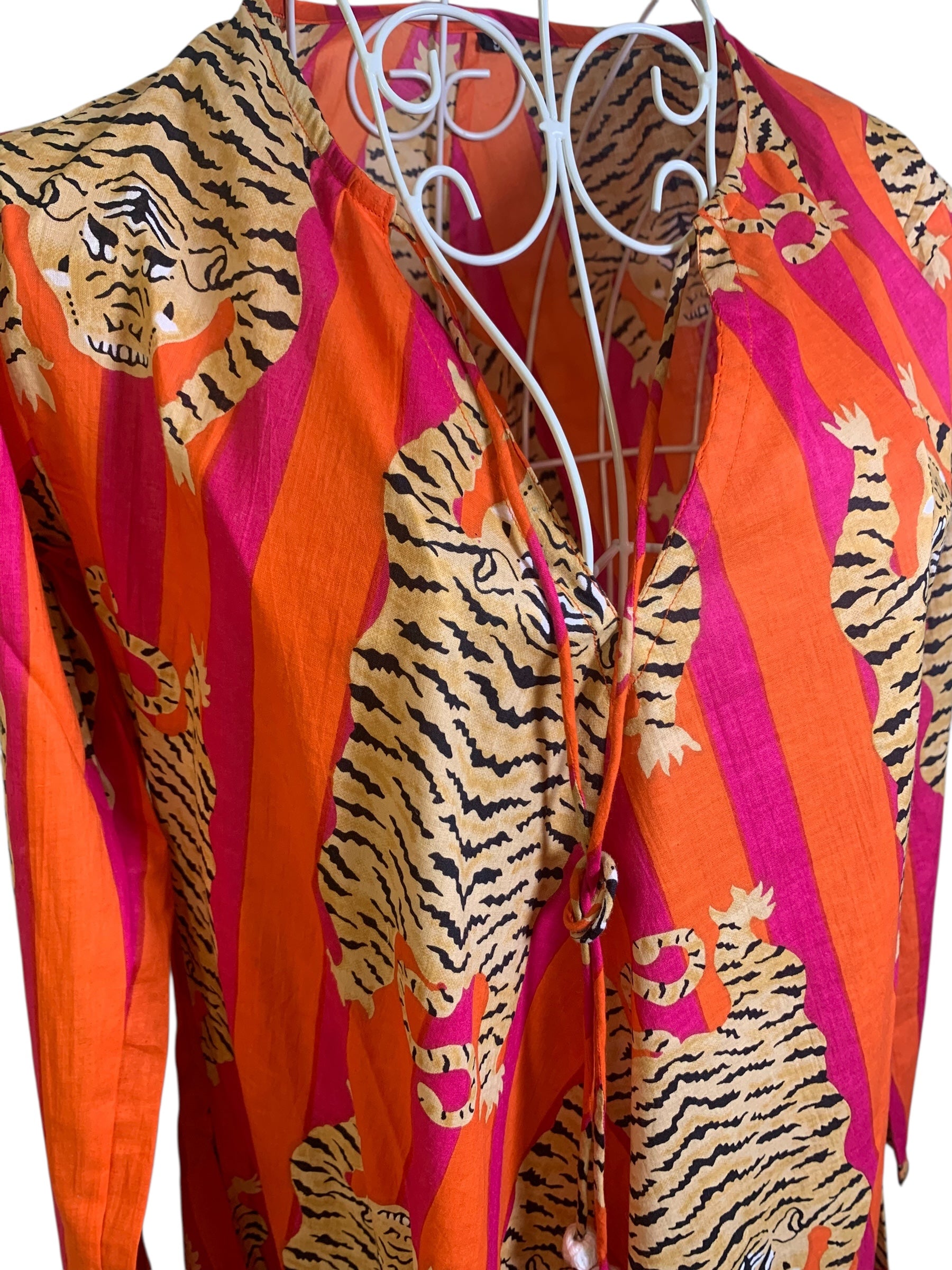 Naya Dress - Tiger Pink & Orange