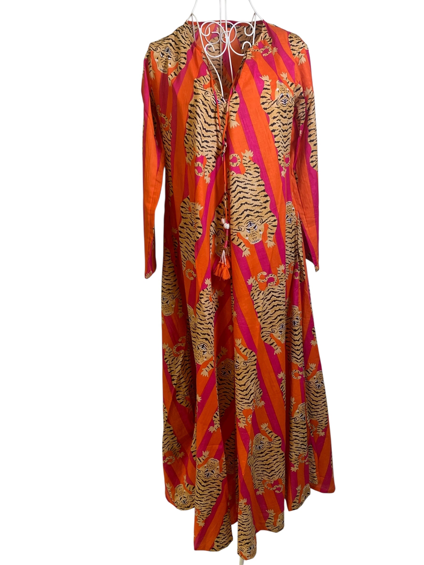 Naya Dress - Tiger Pink & Orange