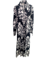 Nikki Dress - Black & White Flower
