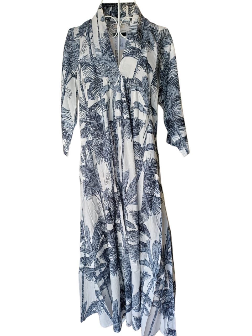 Nikki Dress - Palm Grey