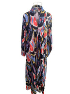 Nikki Dress - Pink, Black and Light Blue