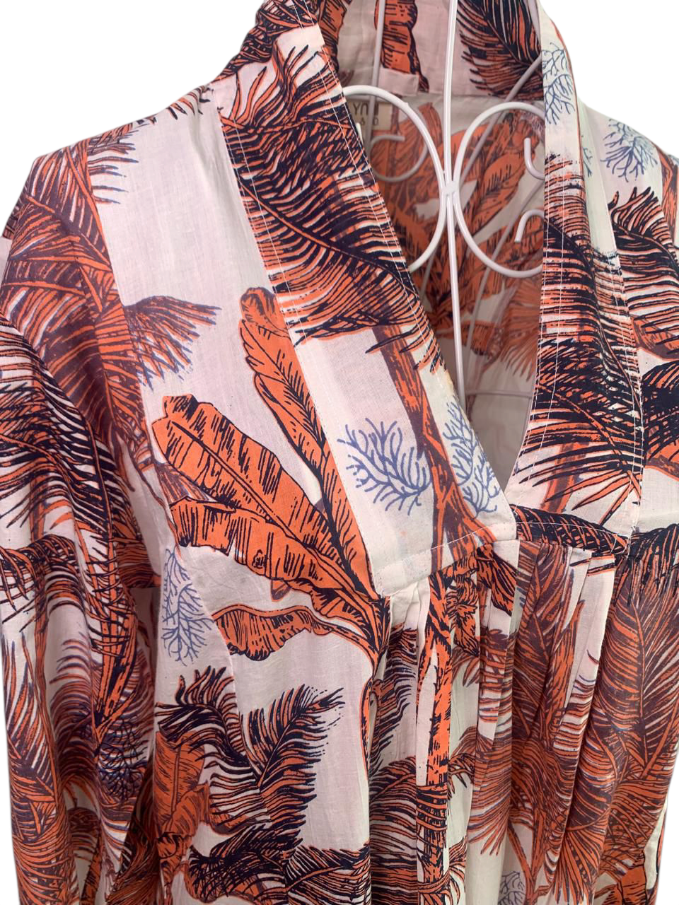 Nikki Dress - Palm Salmon