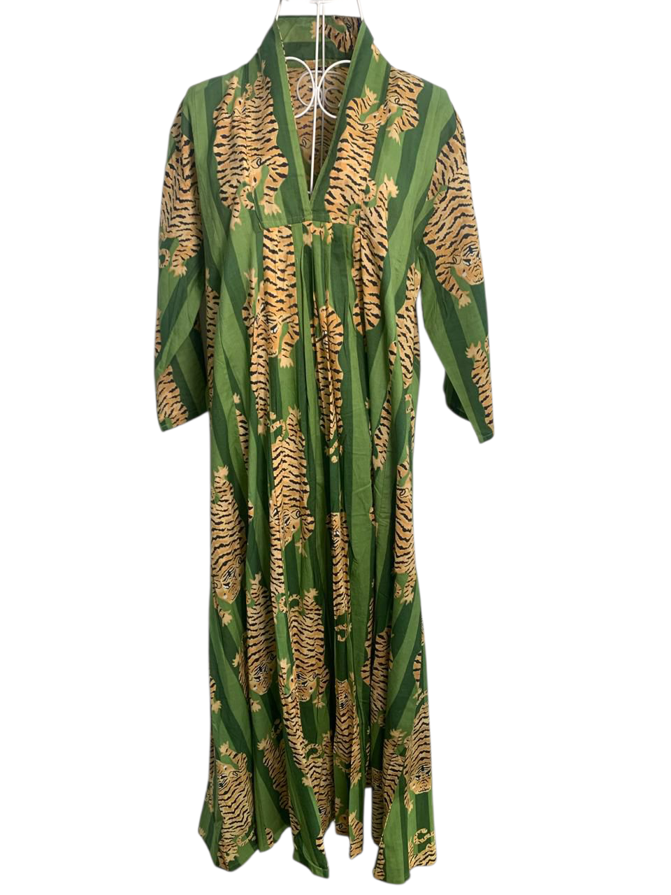 Nikki Dress - Tiger Green