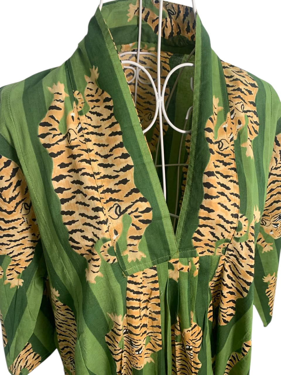 Nikki Dress - Tiger Green