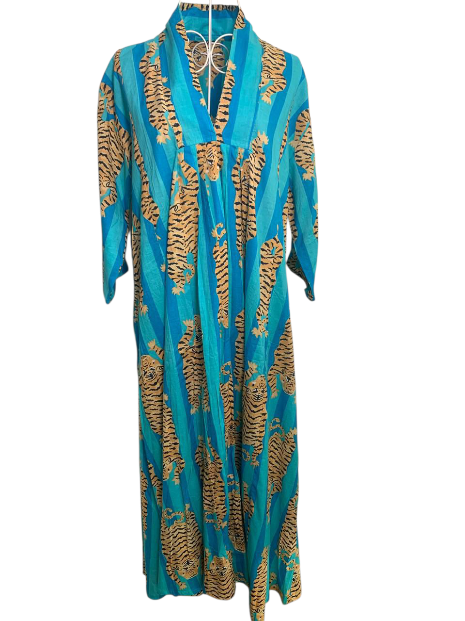 Nikki Dress - Tiger Turquoise