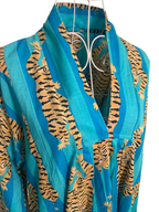 Nikki Dress - Tiger Turquoise