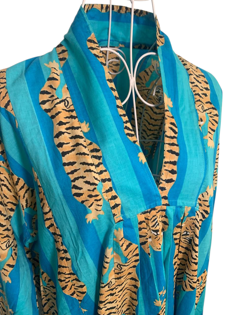 Nikki Dress - Tiger Turquoise