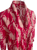 Nikki Dress - White Tiger Cherise