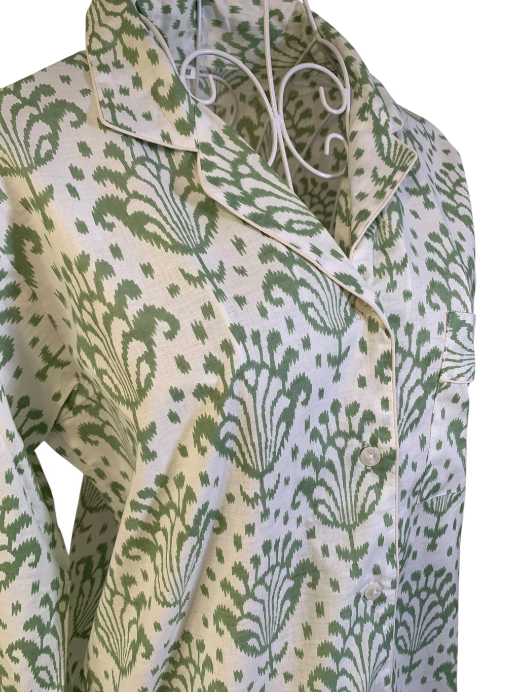 Long PJ's - Green and White