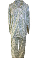 Long PJ's - Green and White