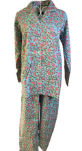 Long PJ's - Baby Blue & Pink Flower