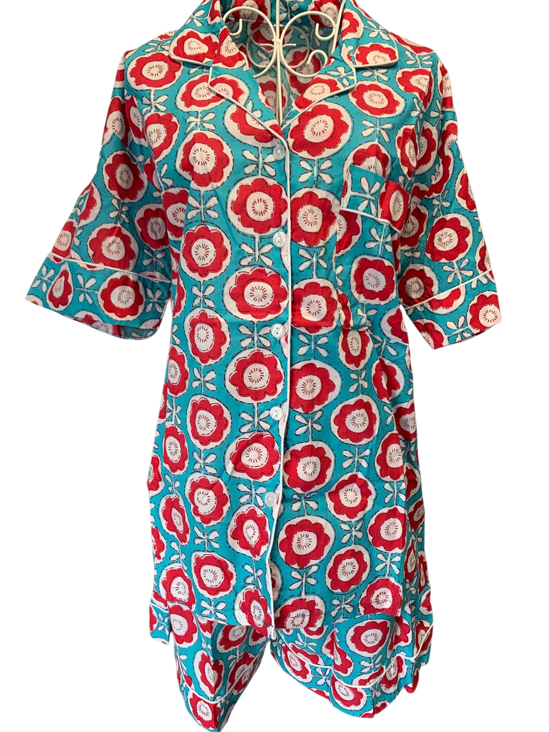 Shorty PJ's - Red Poppy