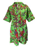 Shorty PJ's - Green & Red Bird