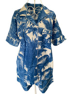 Shorty PJ's - Cobalt Blue Palm