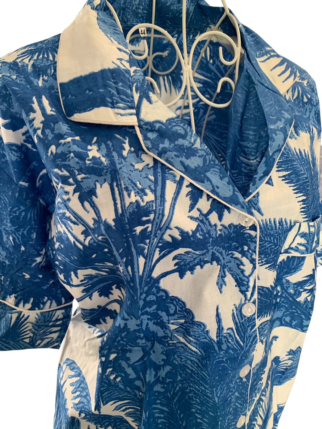 Shorty PJ's - Cobalt Blue Palm