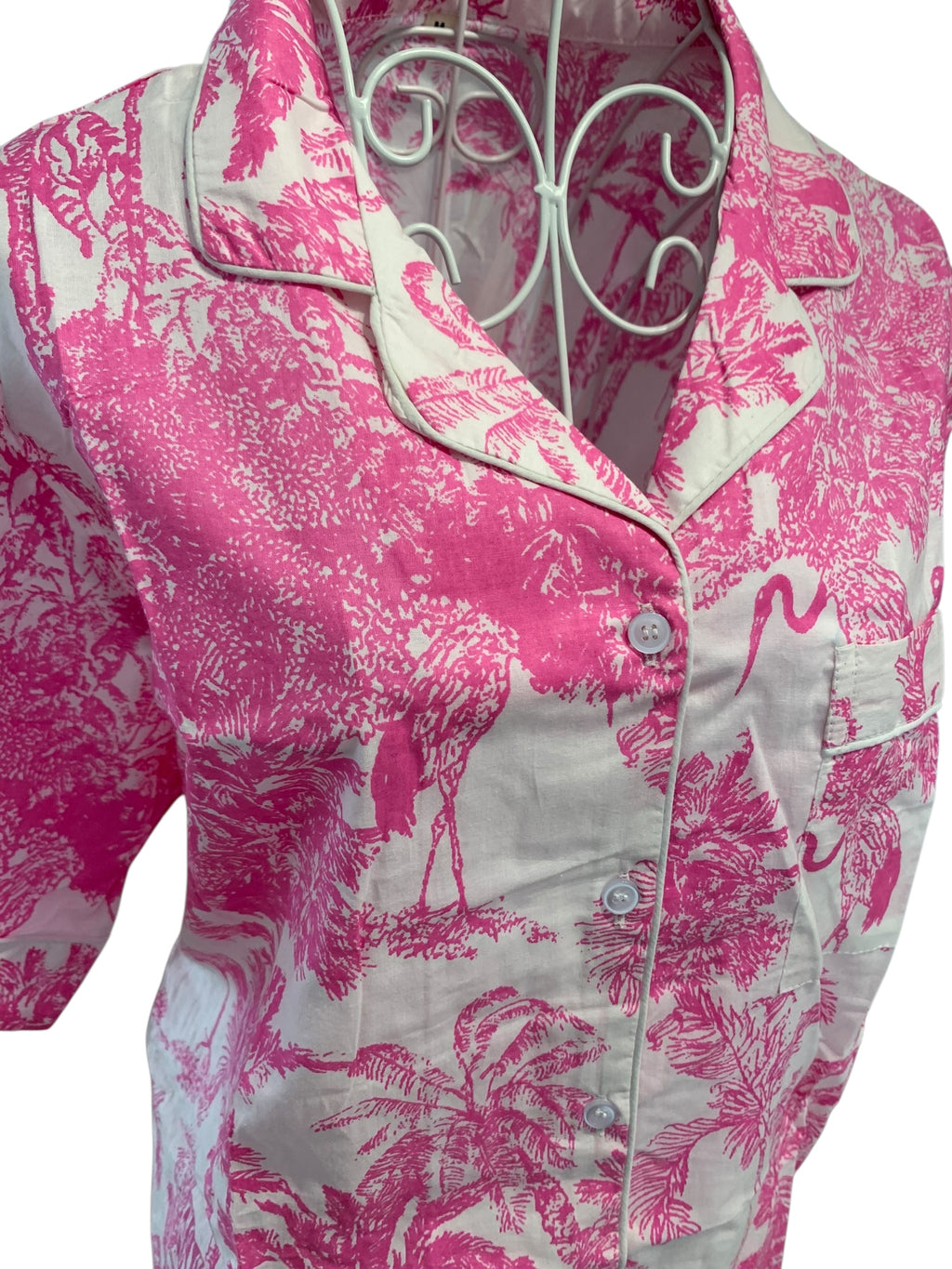 Shorty PJ's - Palm Pink