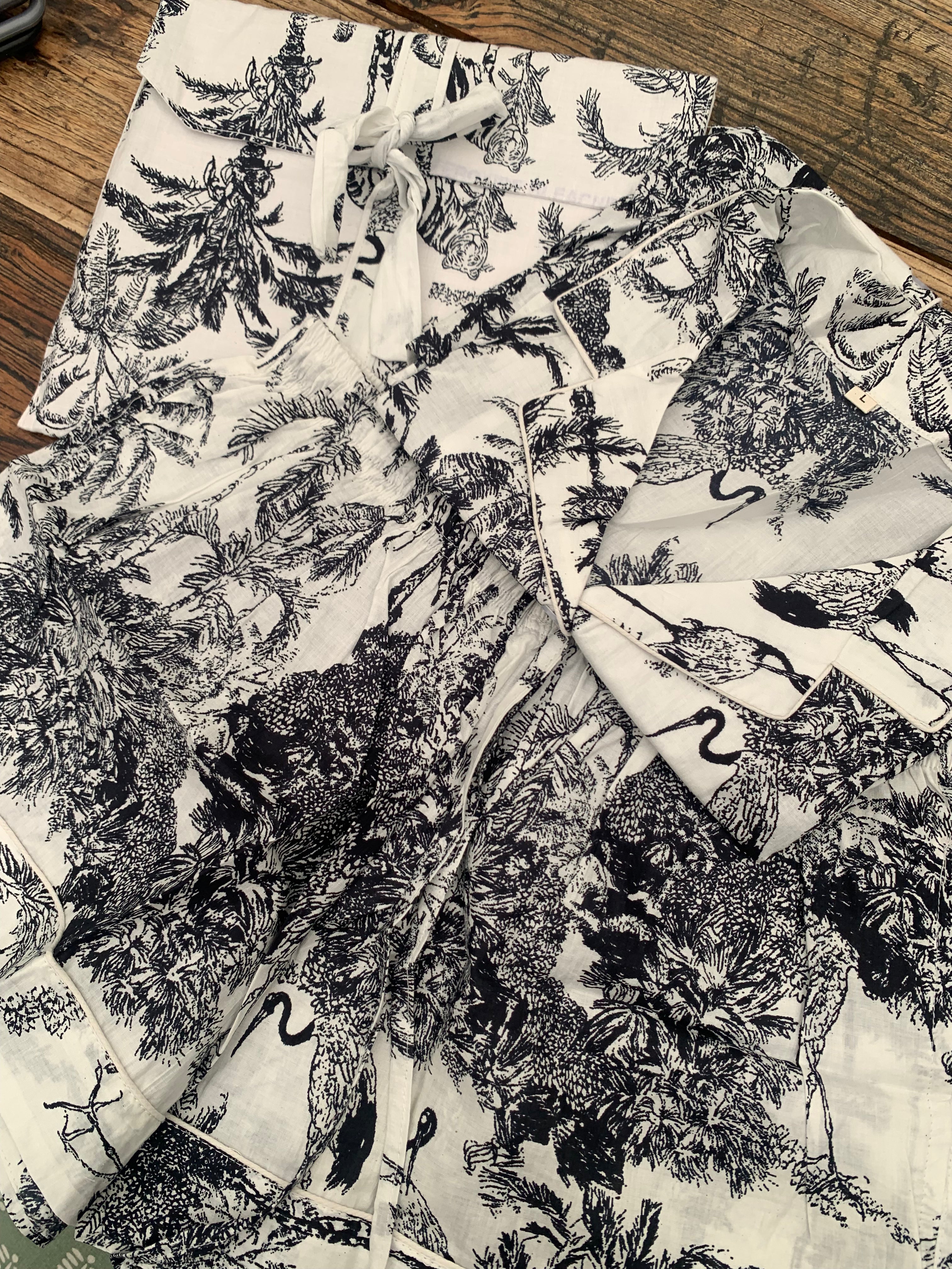 Shorty PJ's - Palm Black