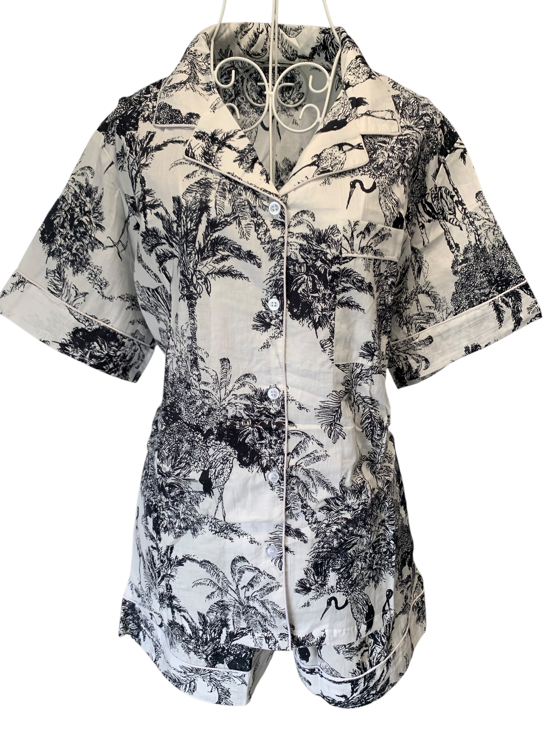 Shorty PJ's - Palm Black