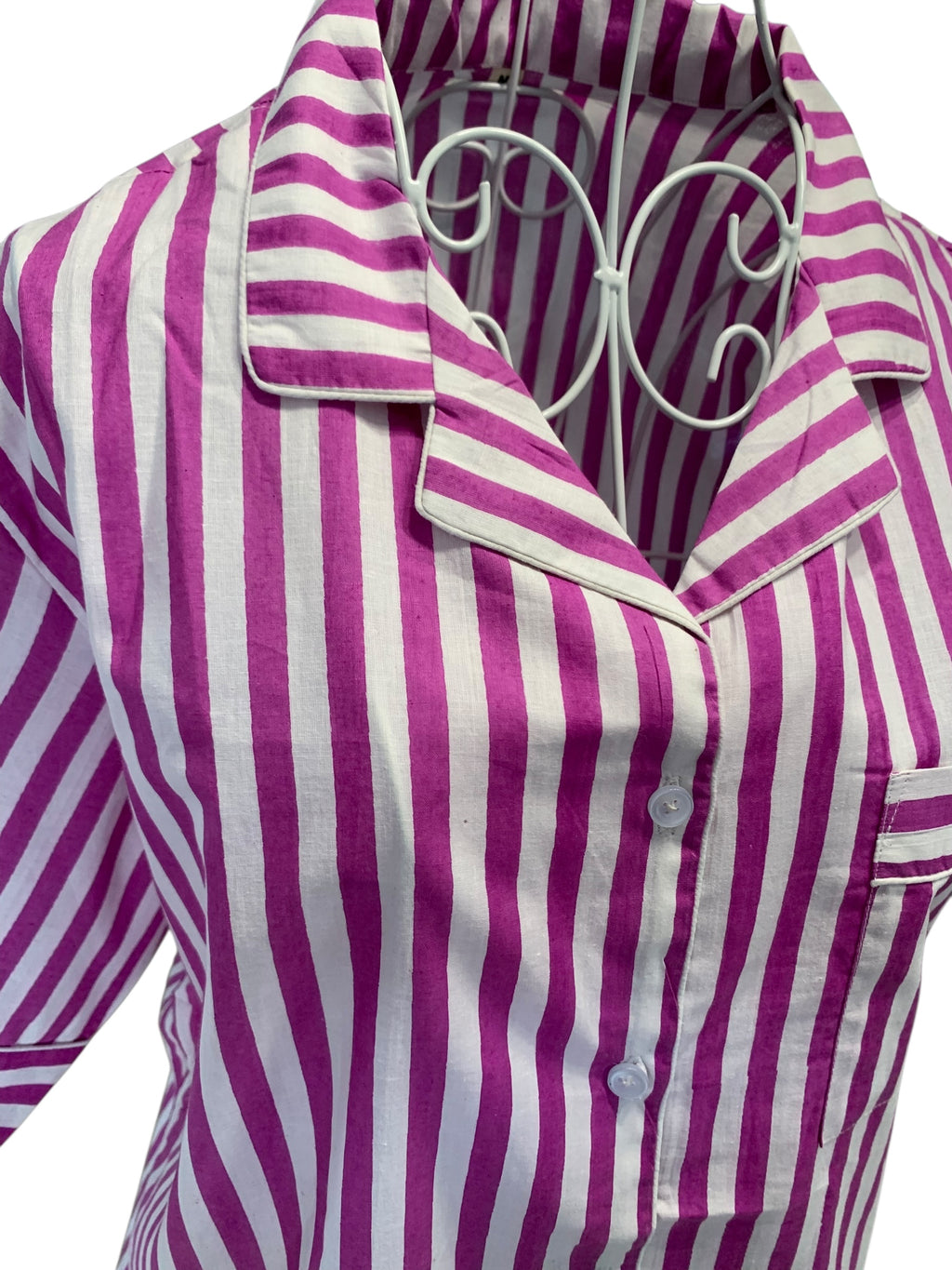 Shorty PJ's - Purple Stripe