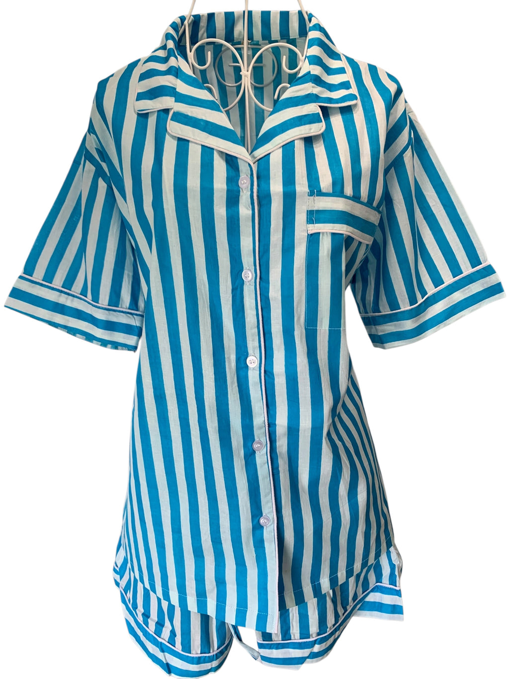 Shorty PJ's - Blue Stripe