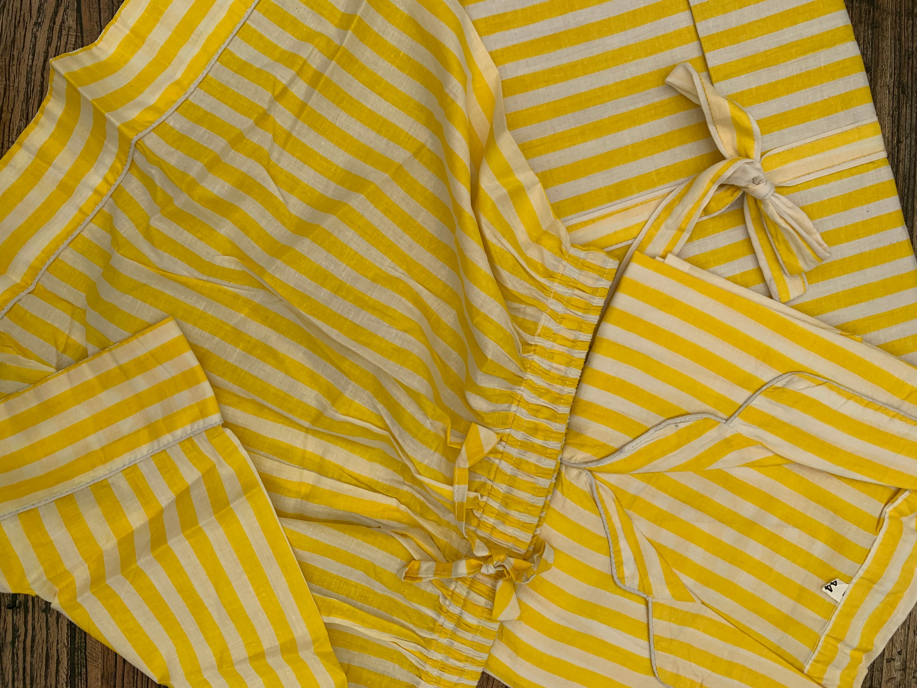 Shorty PJ's - Yellow Stripe