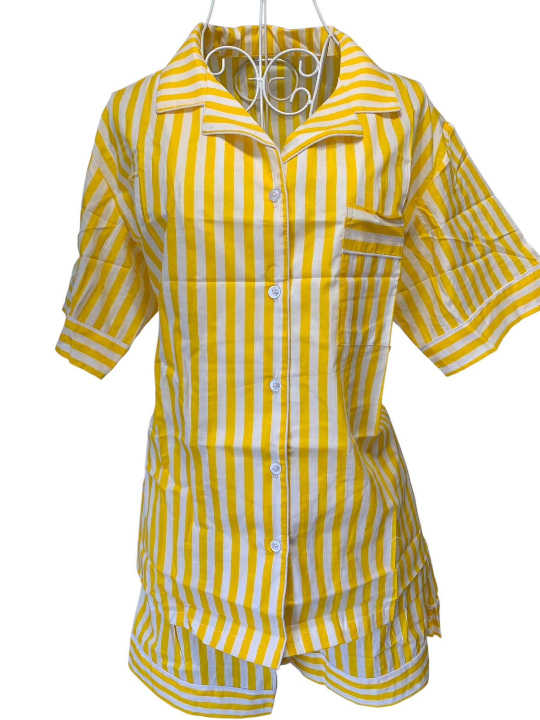 Shorty PJ's - Yellow Stripe