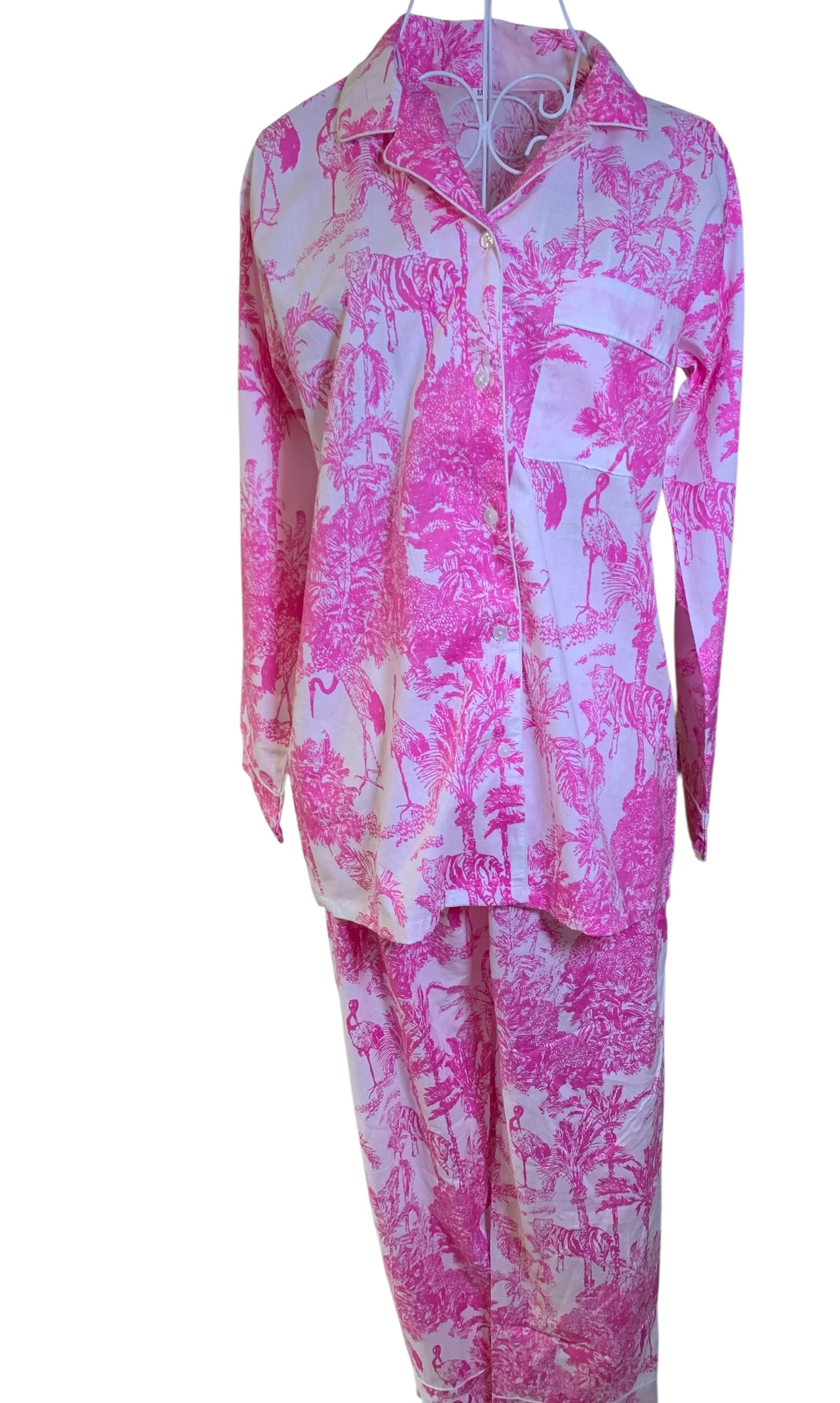 Long PJ's - Palm Pink