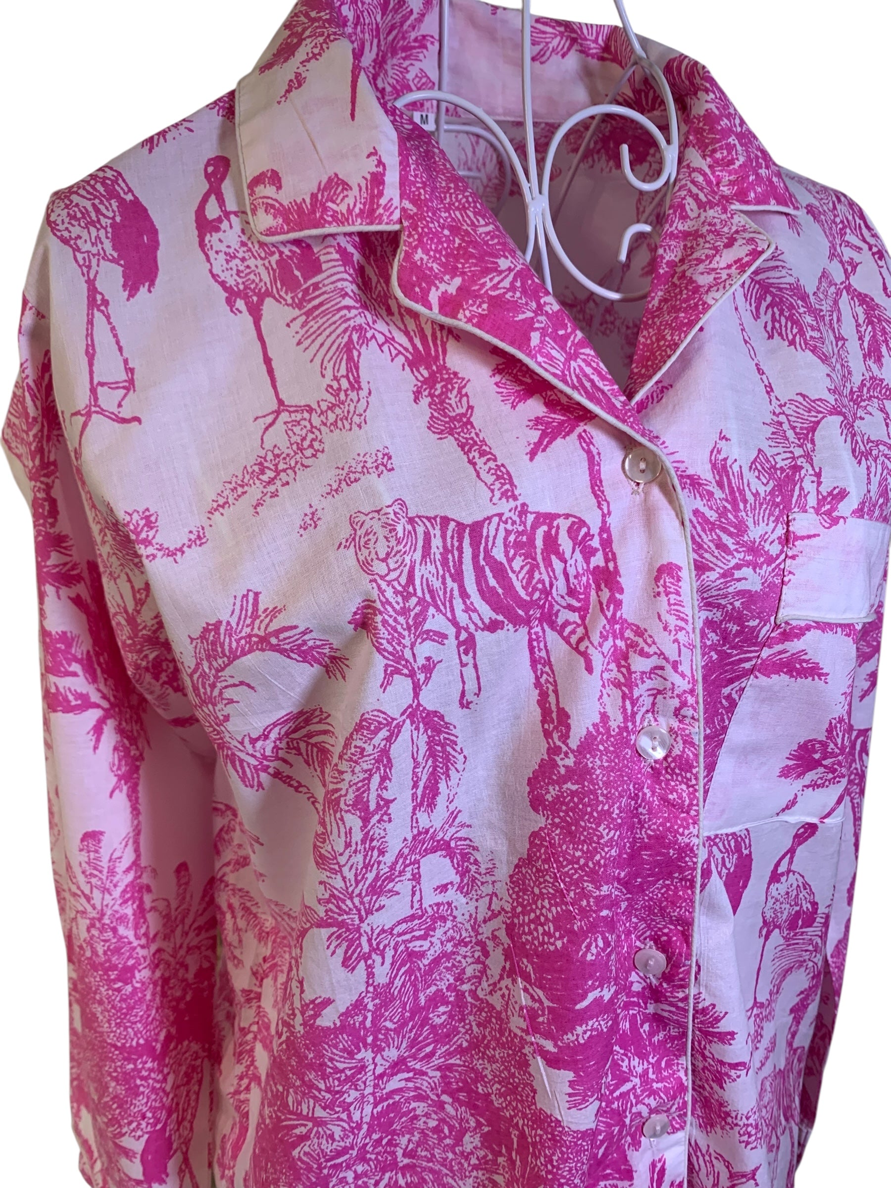 Long PJ's - Palm Pink