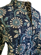 Quilted Reversible Jacket - Navy Blue