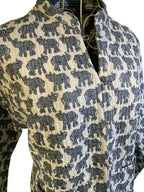 Quilted Reversible Jacket - Elephant Grey