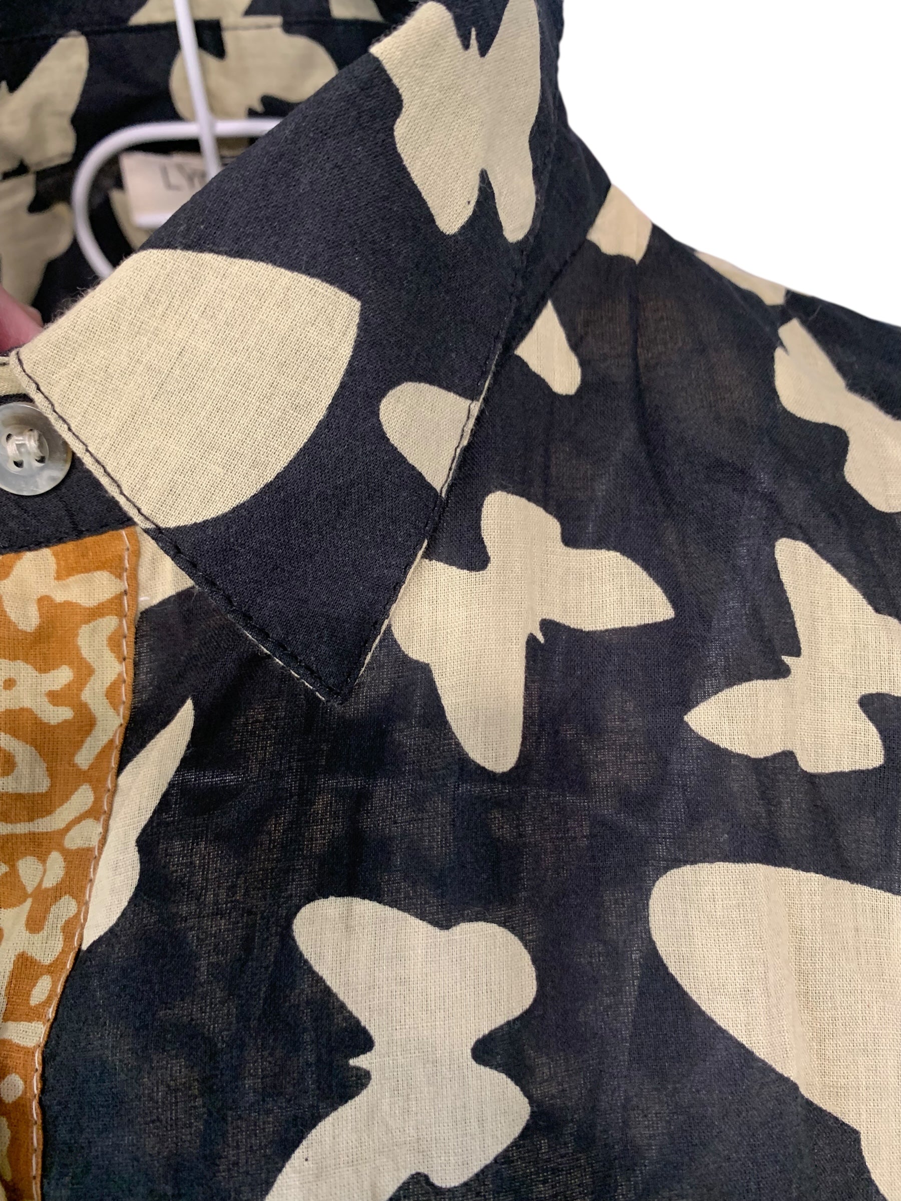 Butterfly Black Shirt Dress