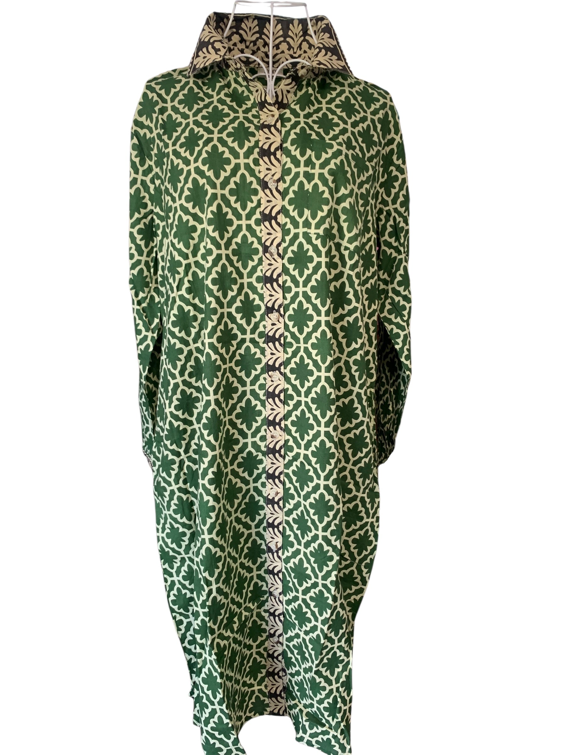 Bottle Green Shirt Dress