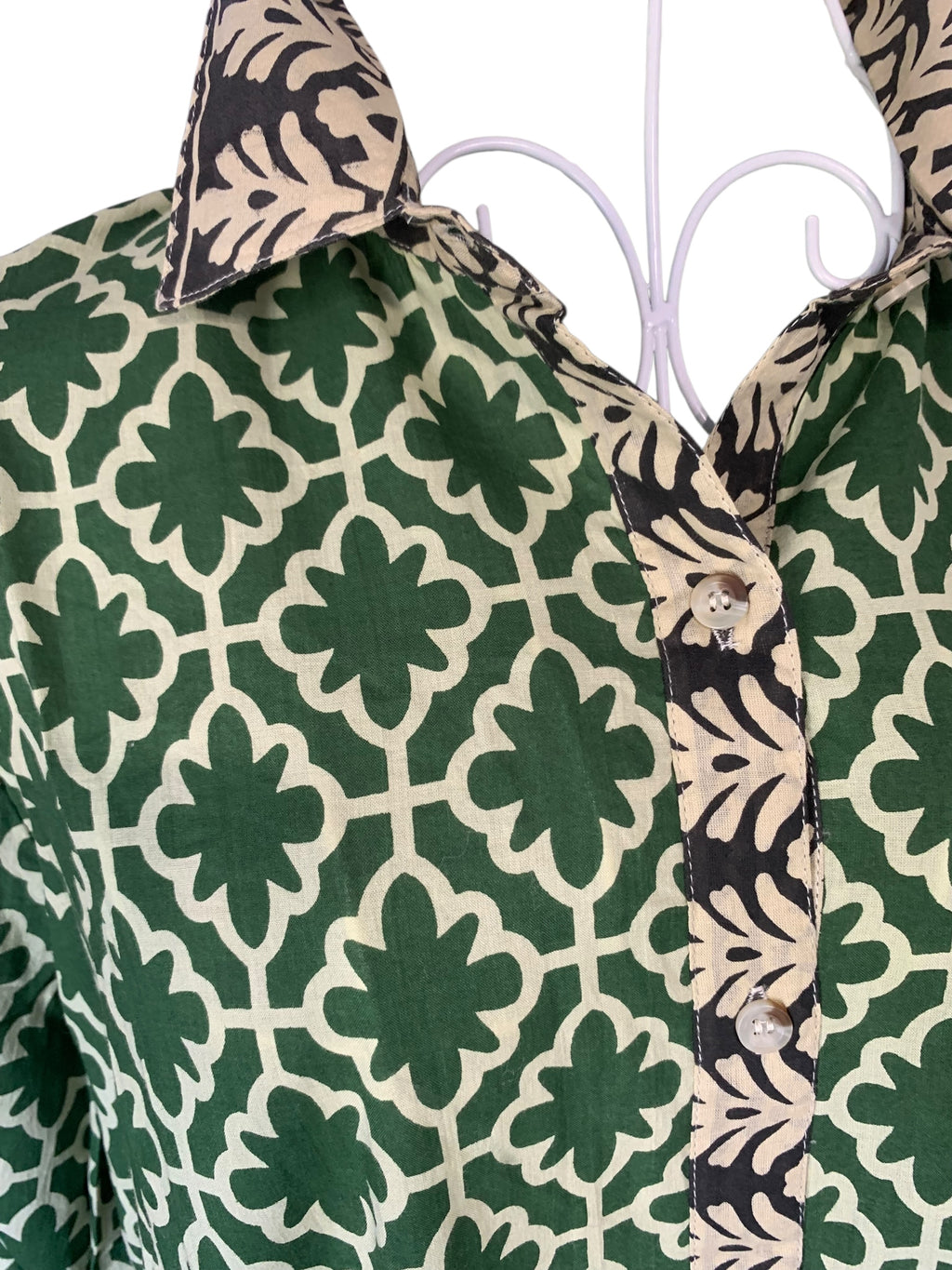 Bottle Green Shirt Dress